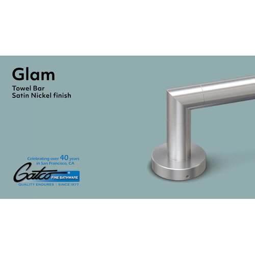 Gatco Glam 18" Wall Mounted Towel Bar & Reviews | Wayfair